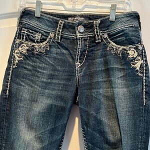 Women’s silver jeans